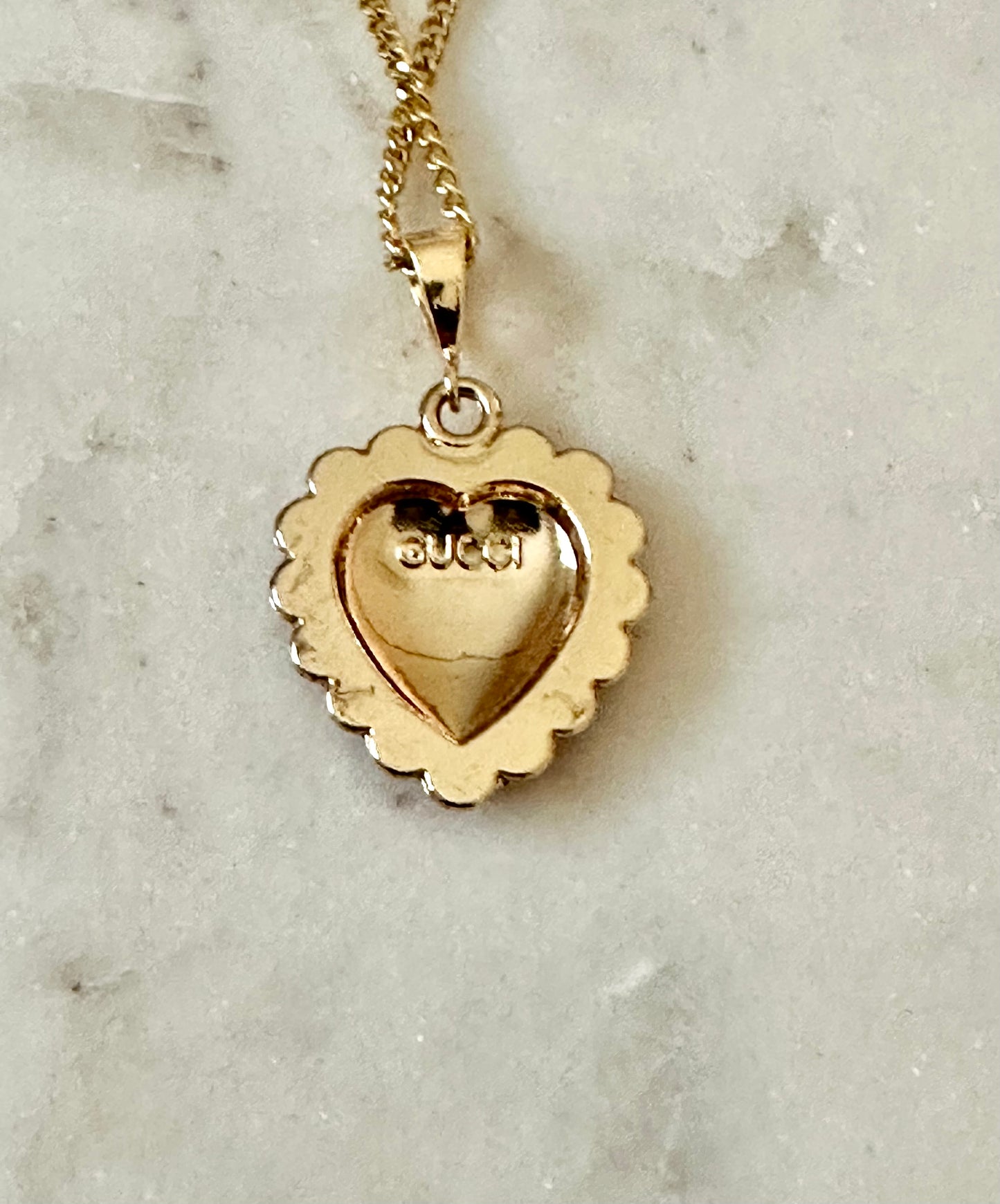 Gucci Red heart necklace