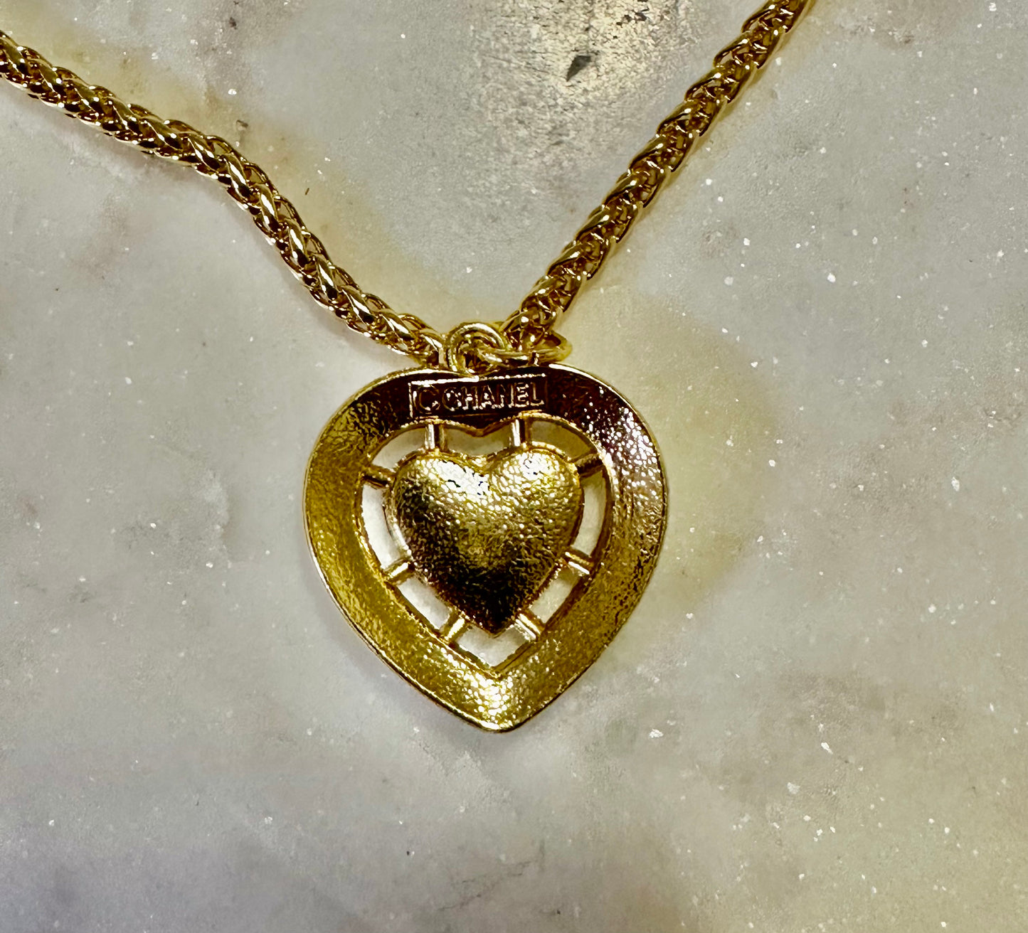 CC heart necklace