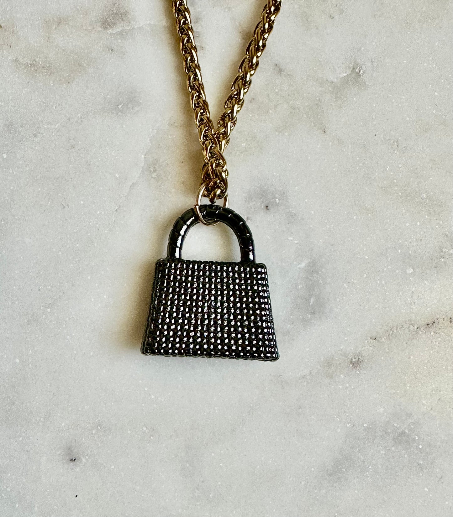 Dior black/gold necklace