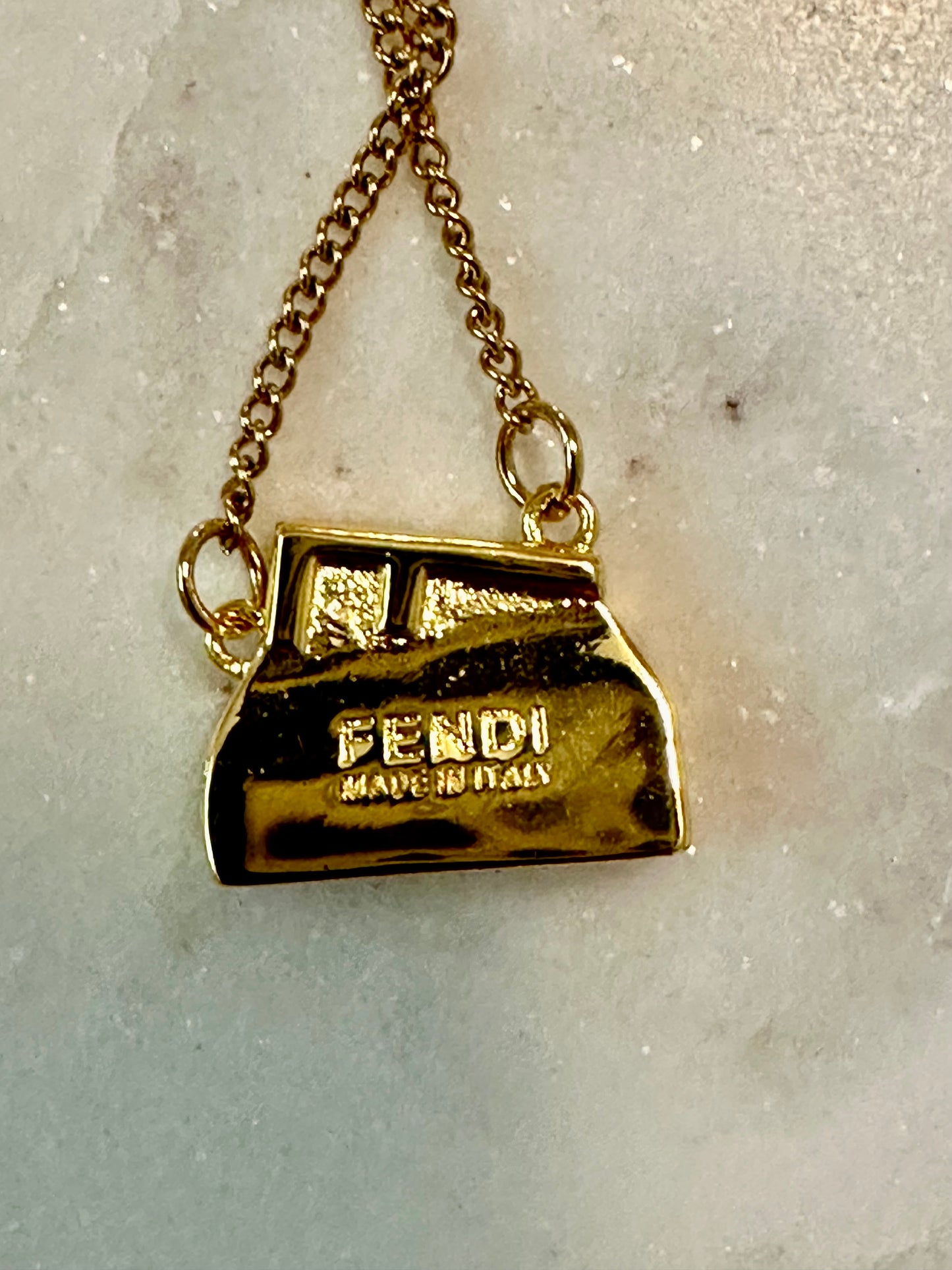 Fendi purse necklace