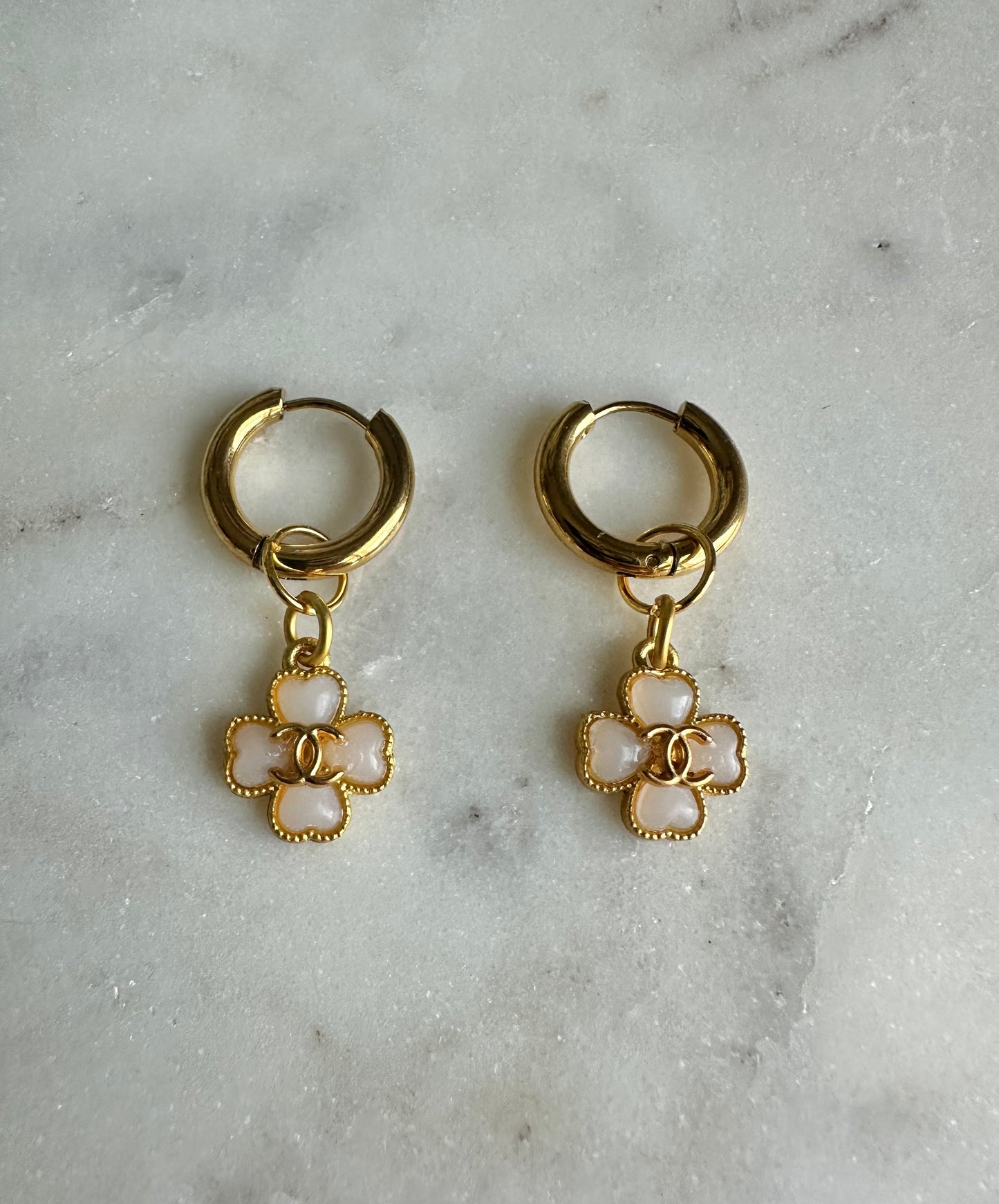 CC clover earrings