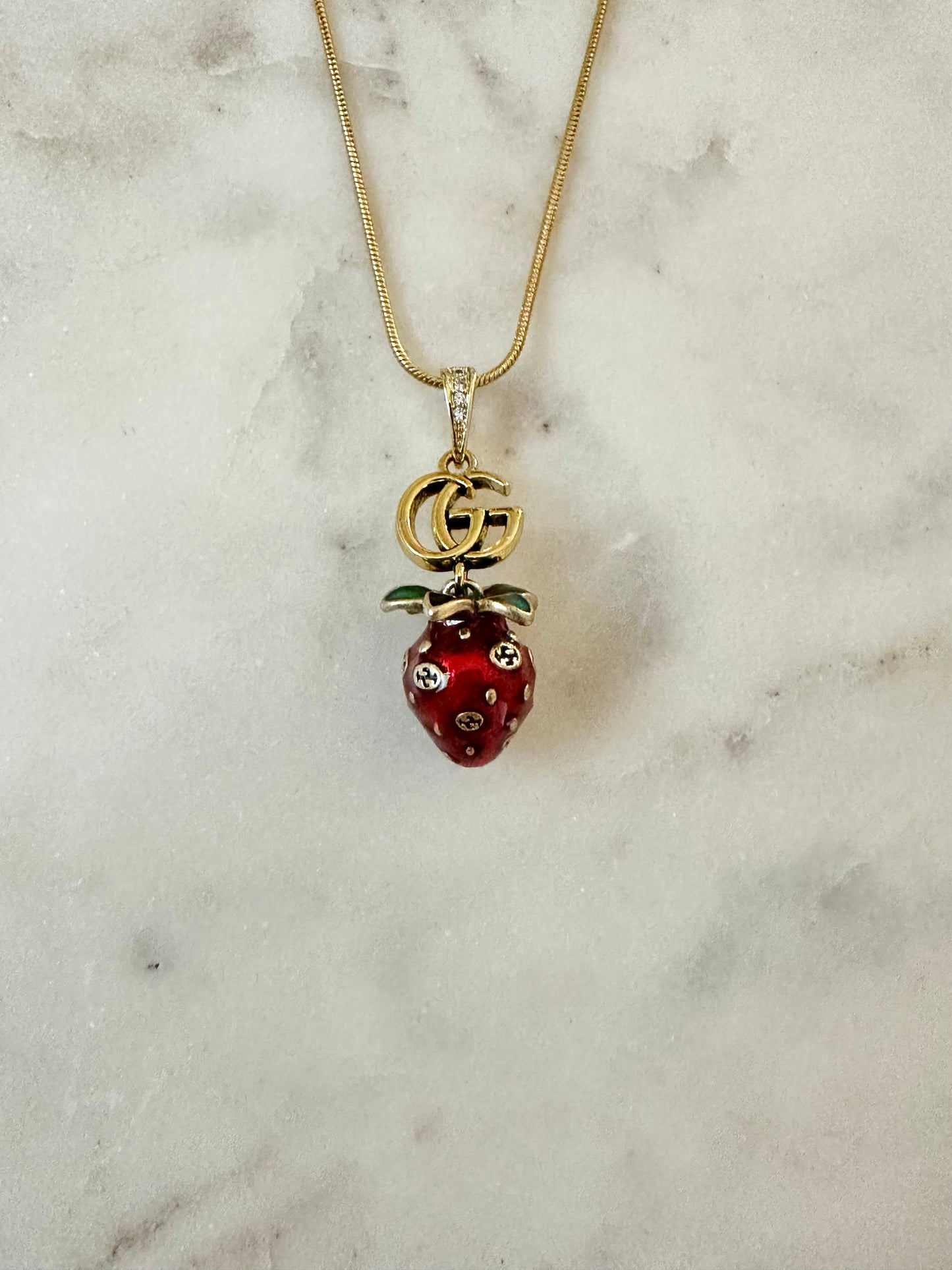 Gucci Strawberry necklace