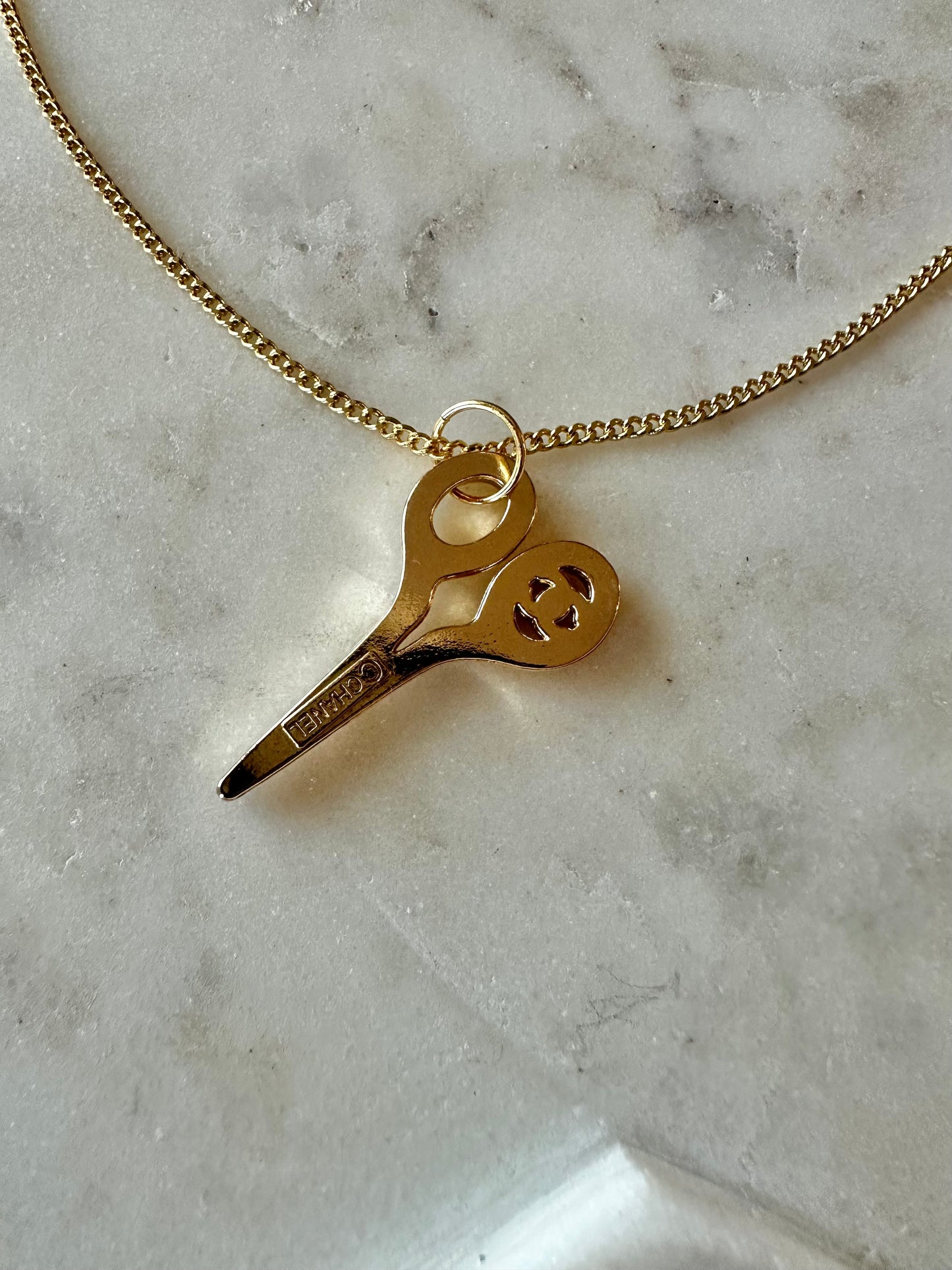 CC scissor necklace 16”