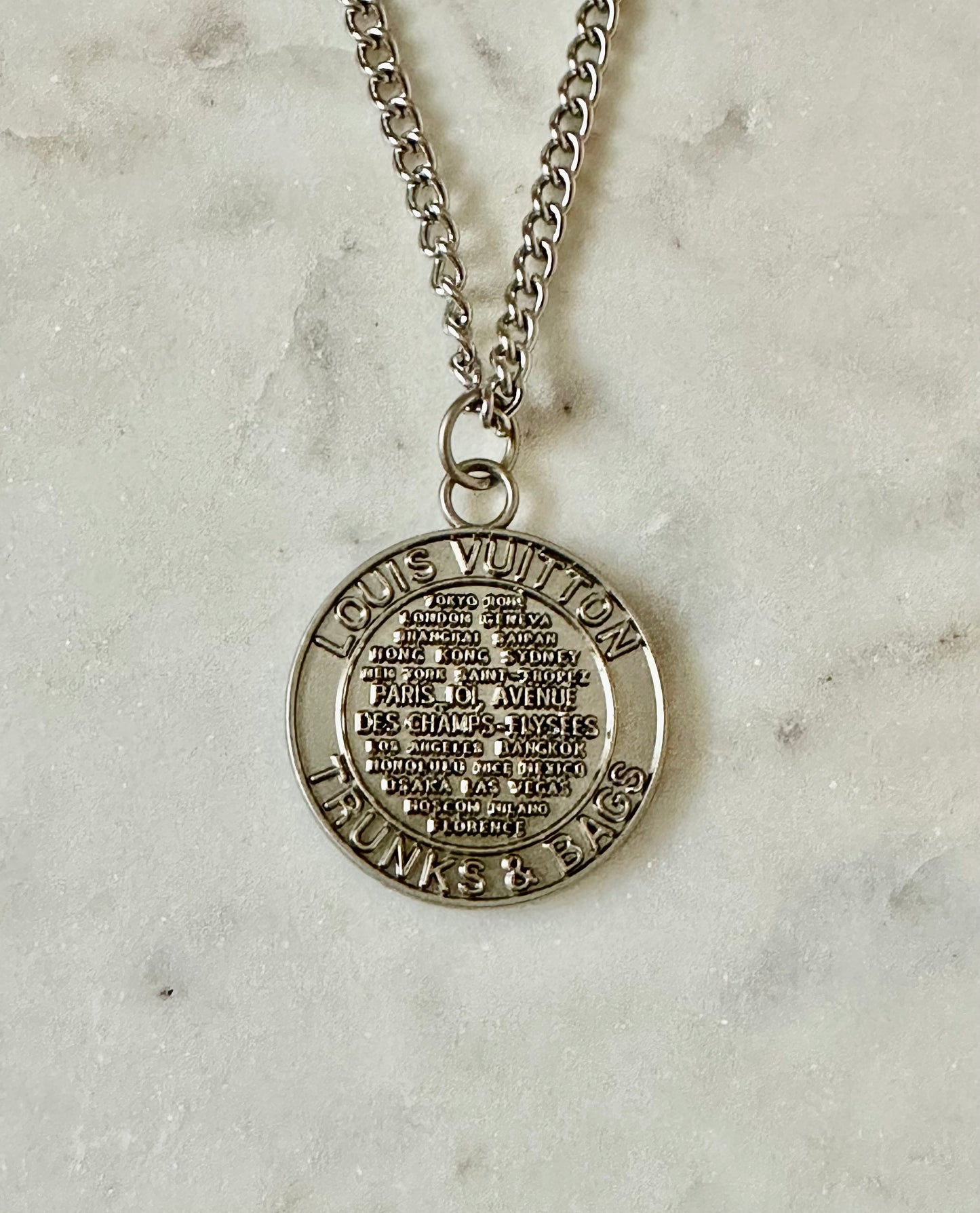 LV medallion necklace