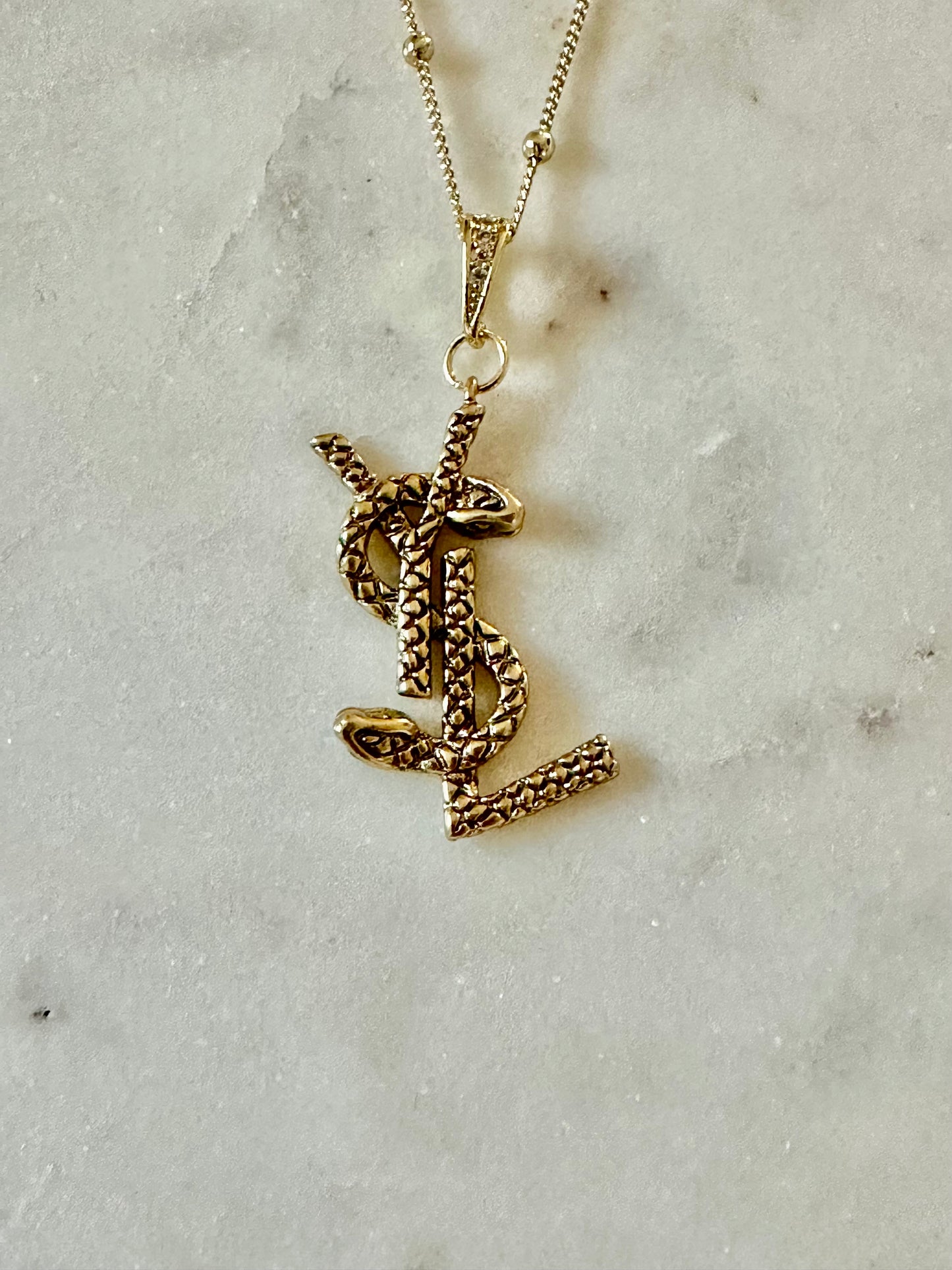 YSL snake necklace