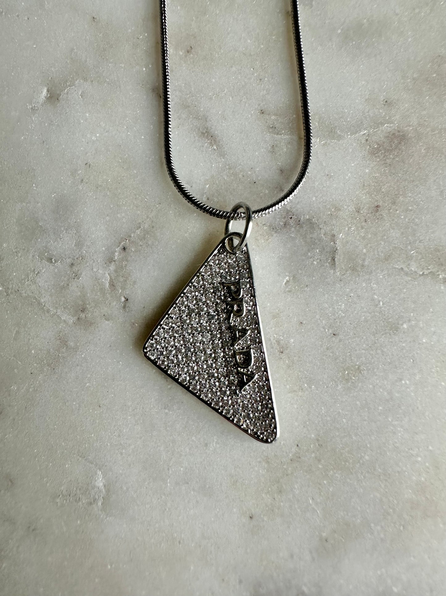 Fendi rhinestone necklace