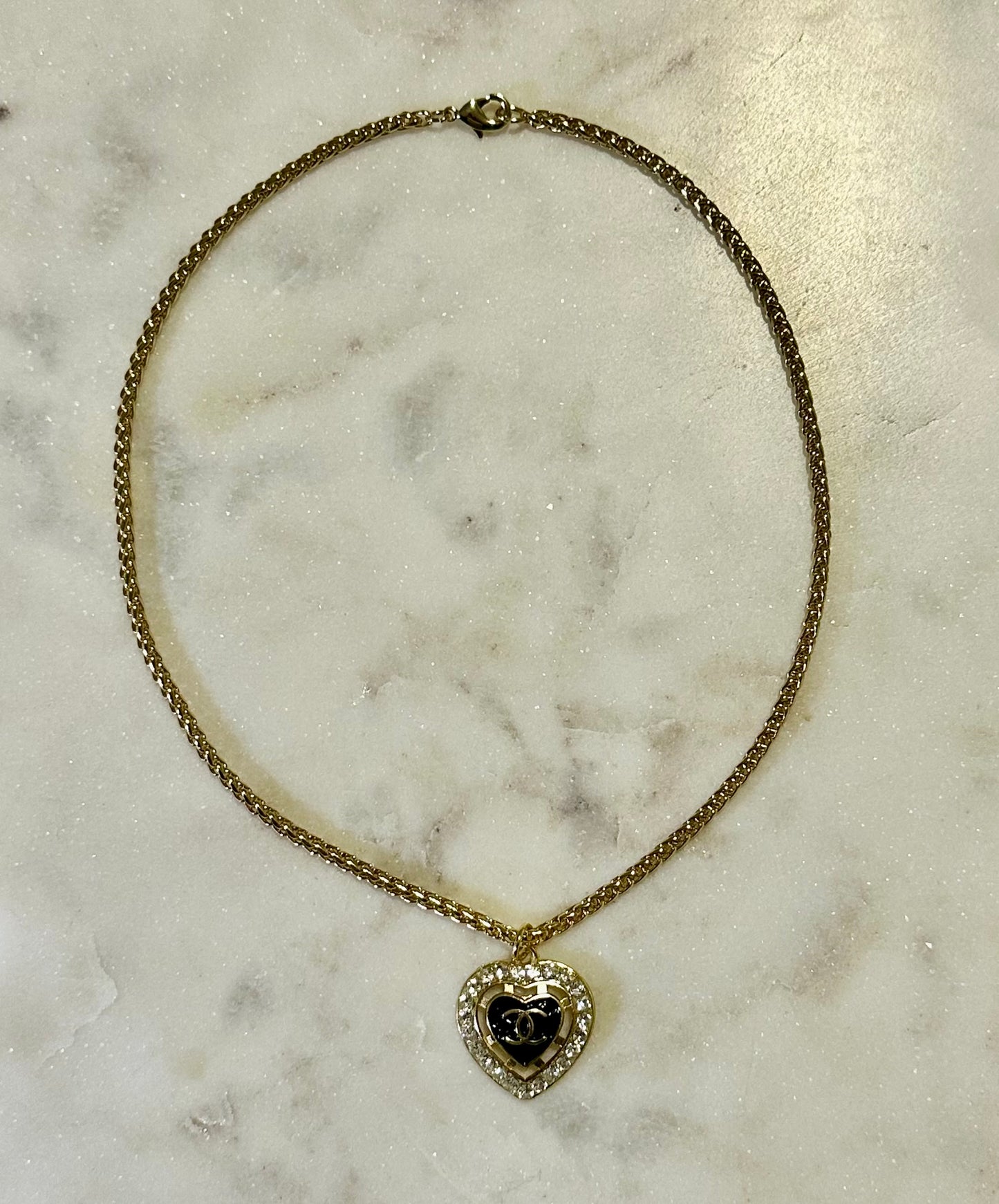 CC heart necklace