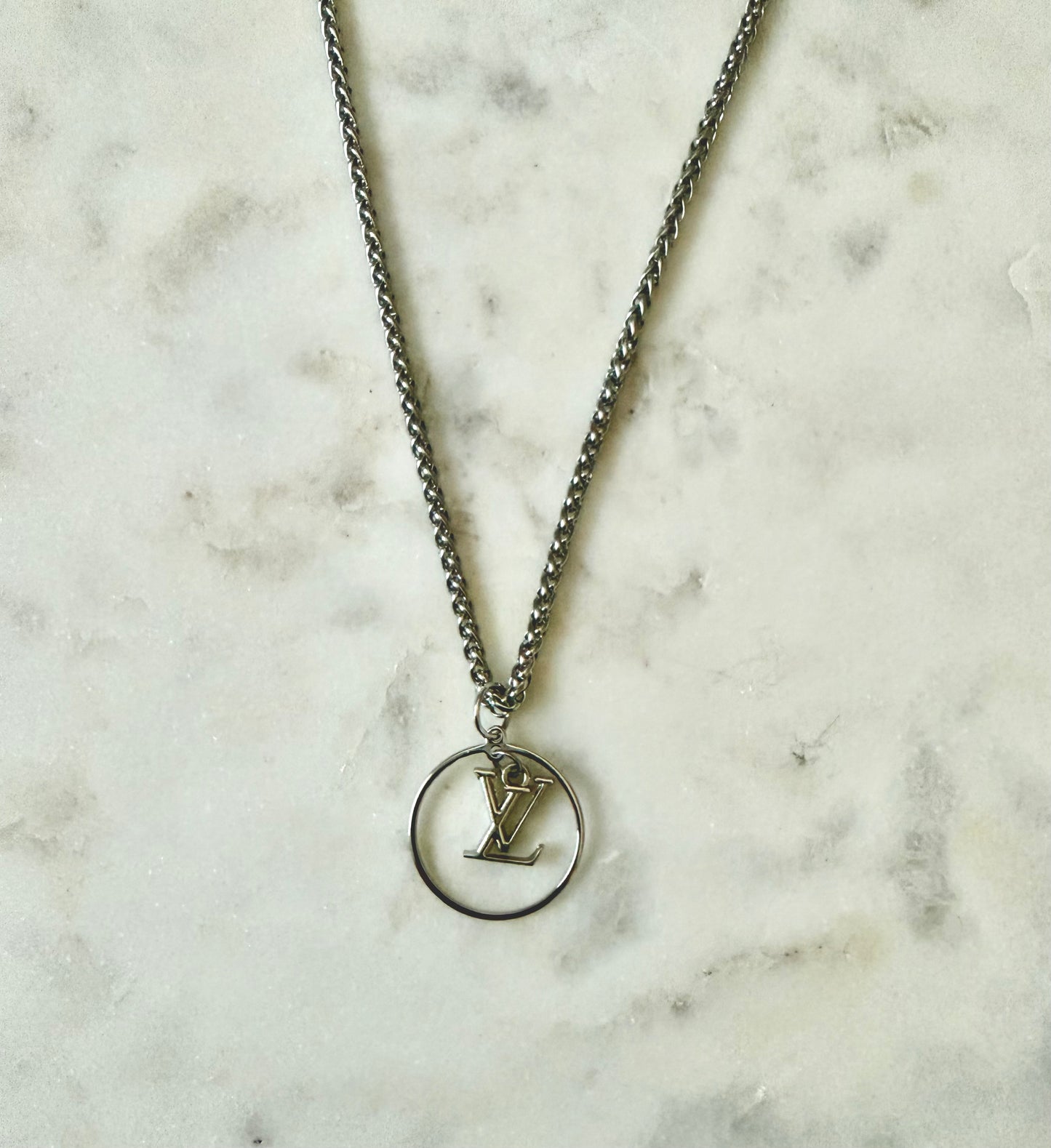 LV halo necklace