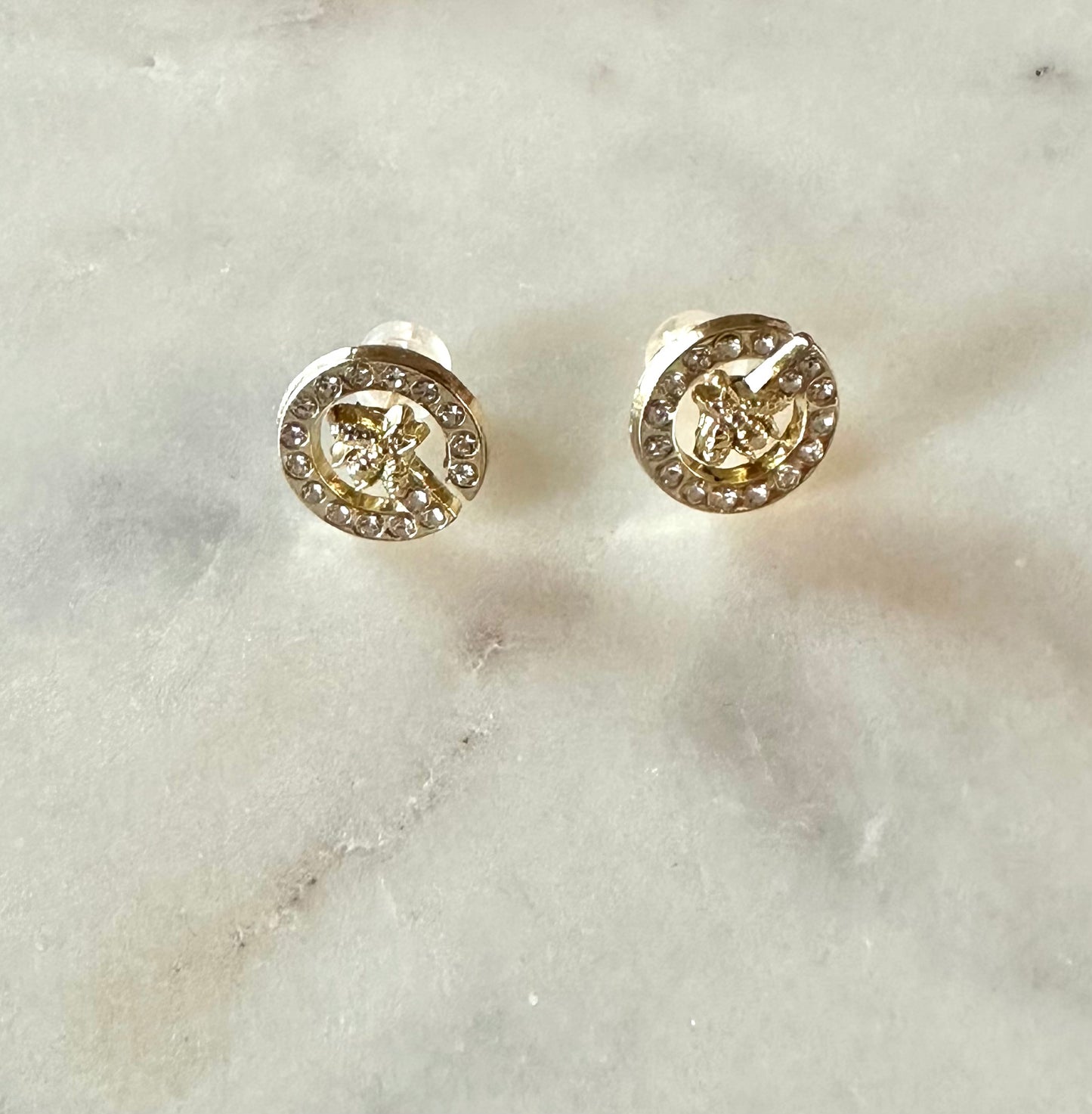 Gucci bee button earrings