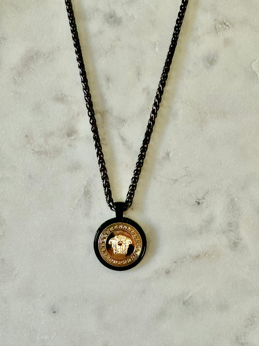 Versace Medusa medallion necklace