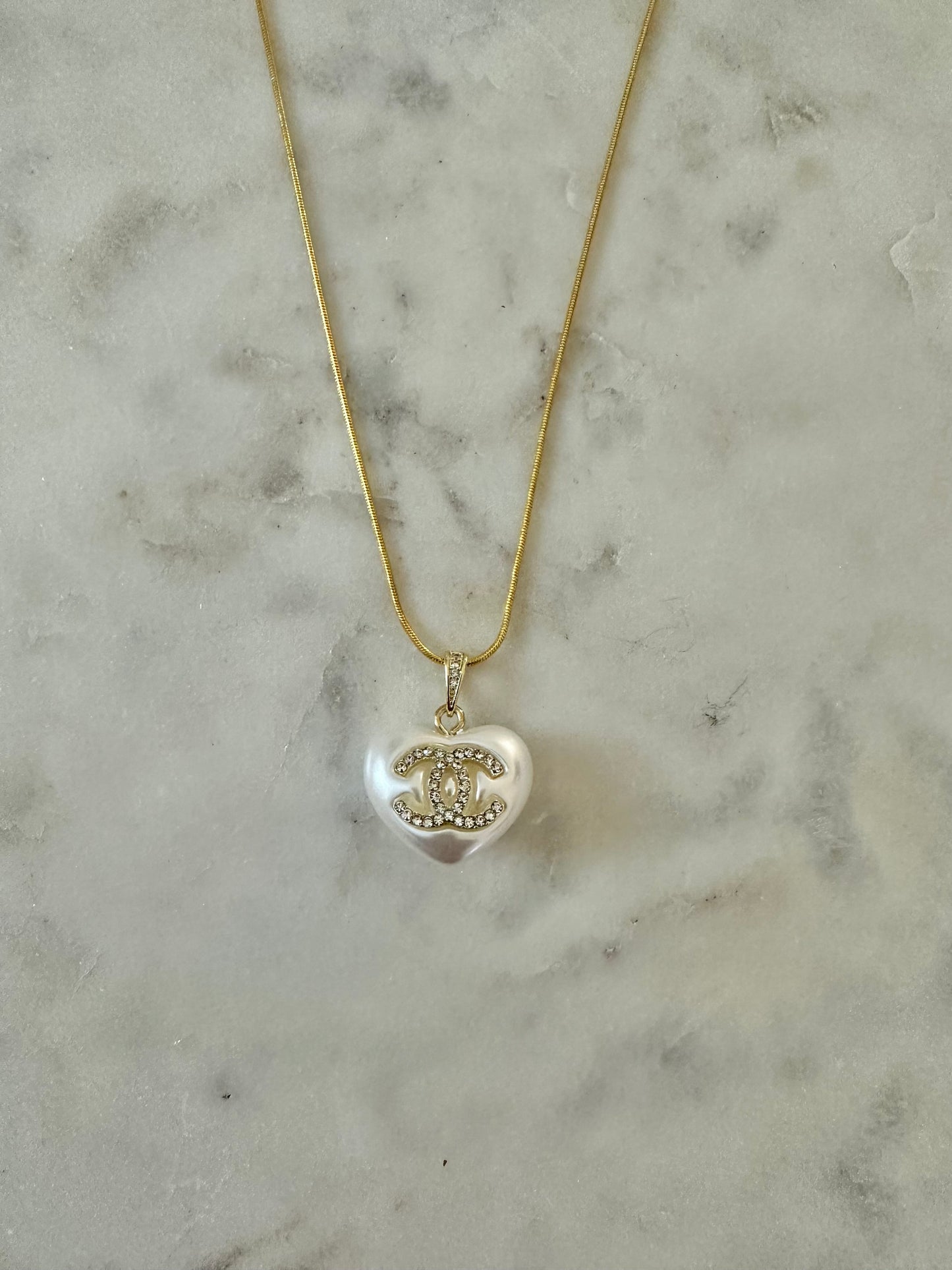 CC heart necklace