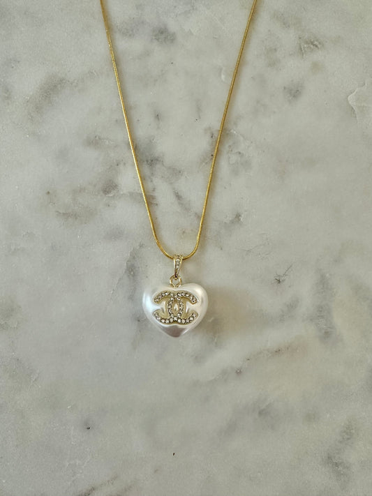 CC heart necklace