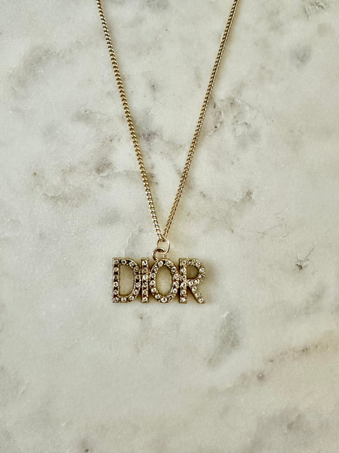 Dior rhinestone necklace