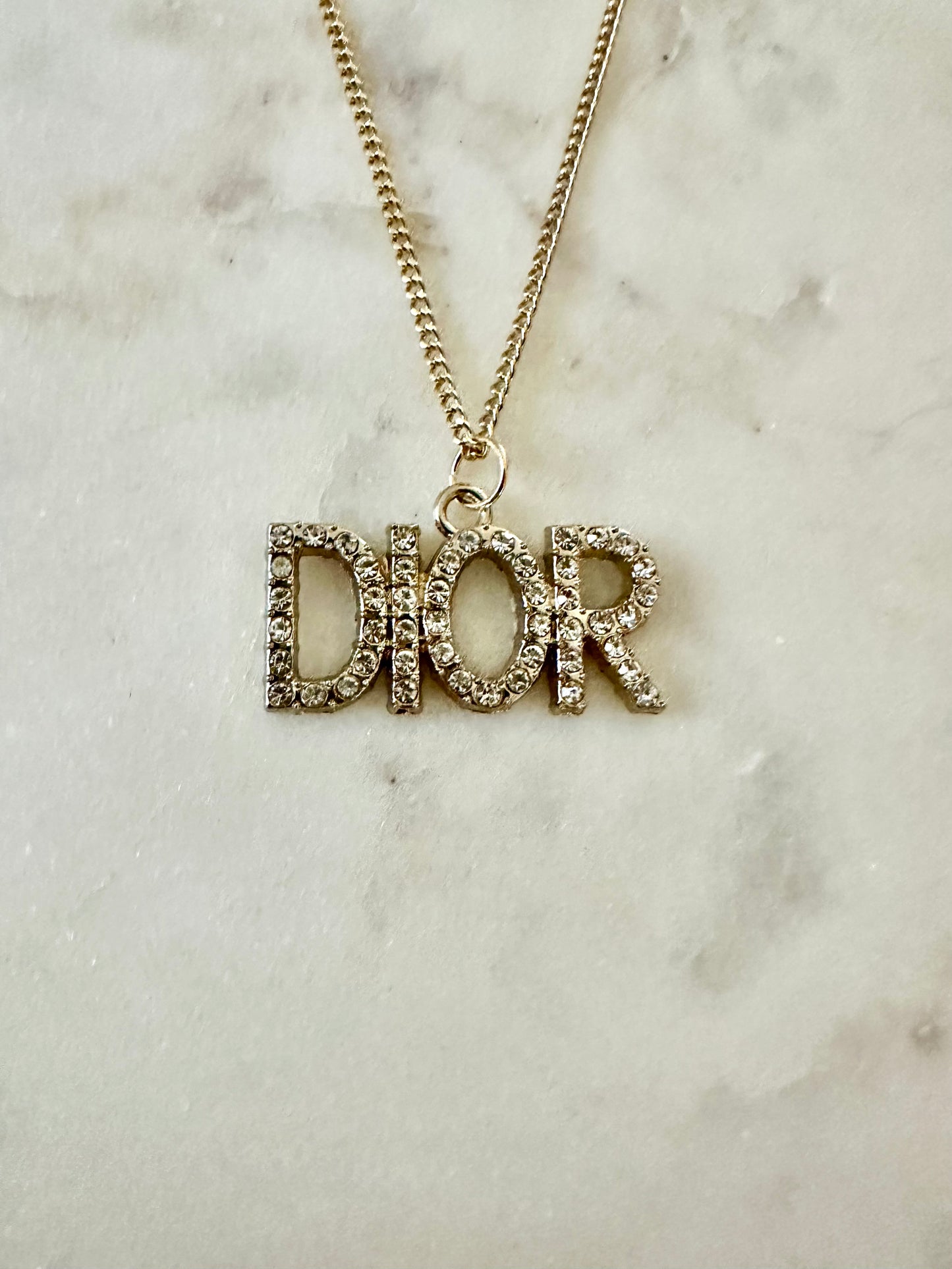 Dior rhinestone necklace