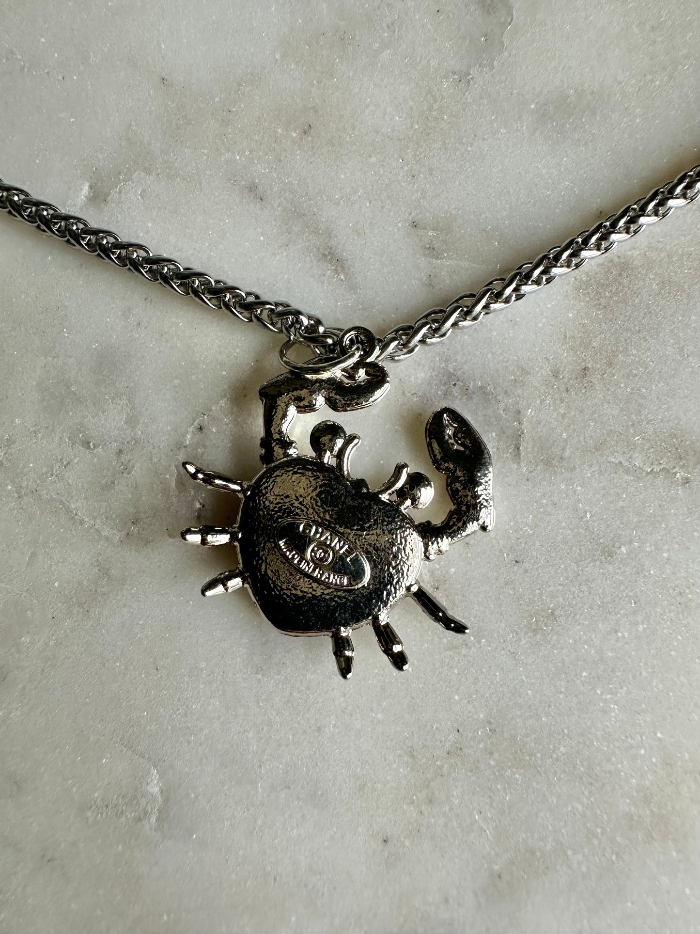 CC red crab necklace