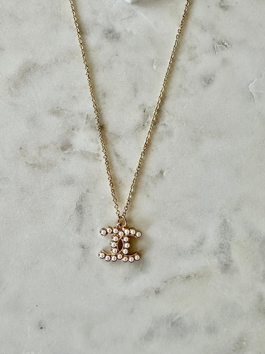 CC pearl necklace