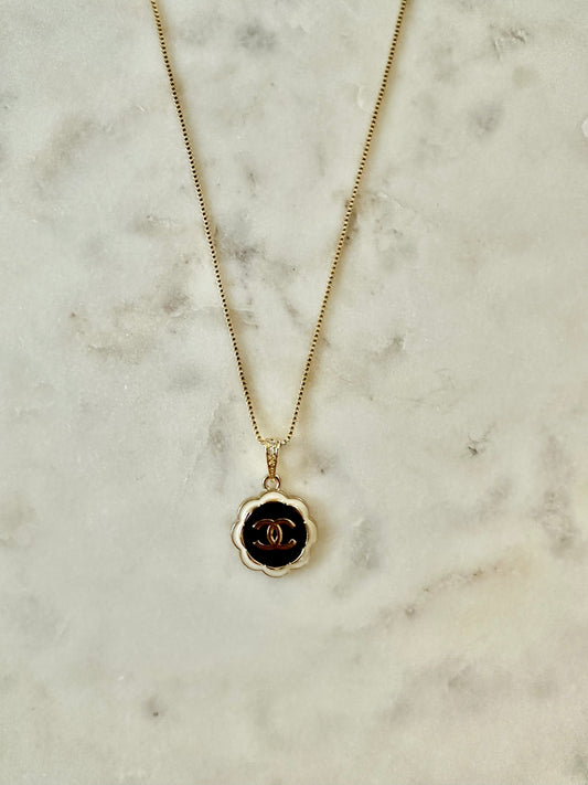 CC camelia flower necklace