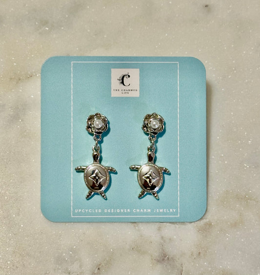 LV turtle earrings