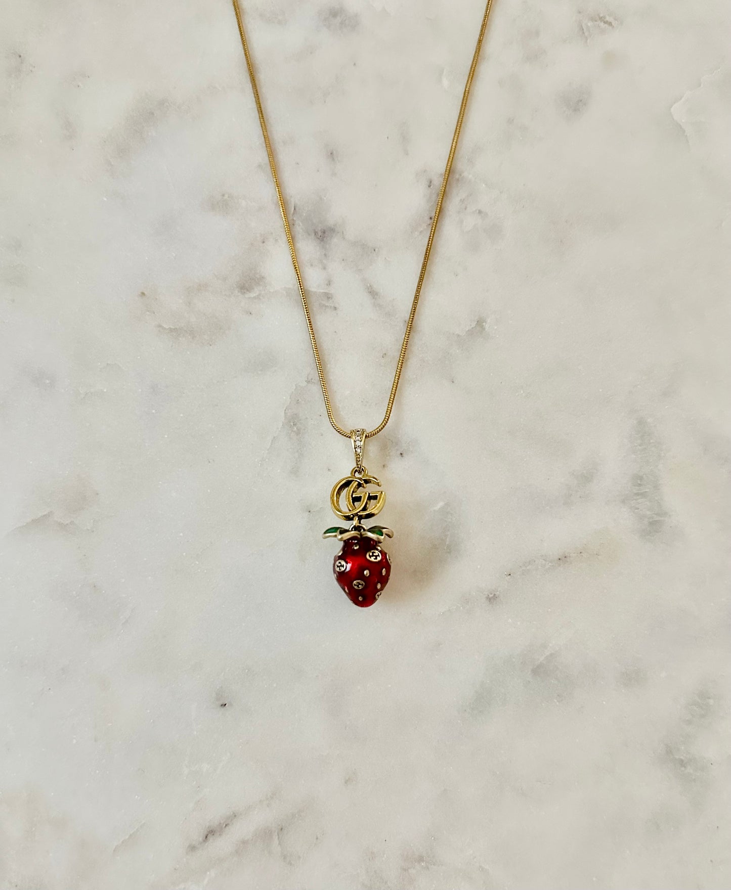 Gucci Strawberry necklace