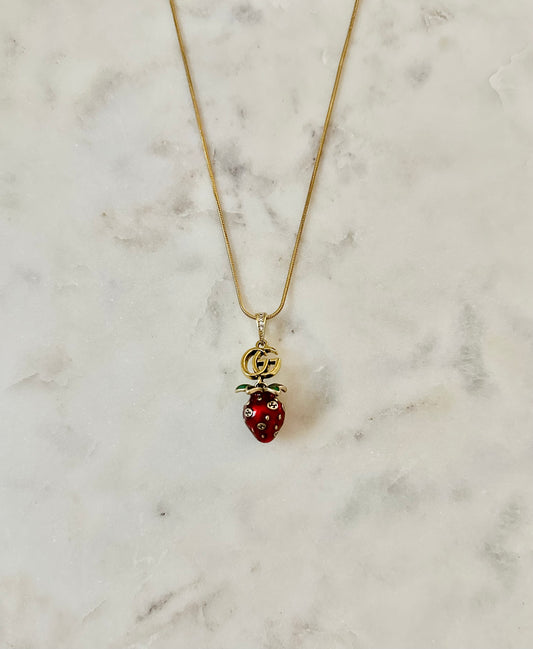 Gucci Strawberry necklace