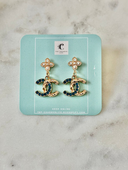 CC teal earrings