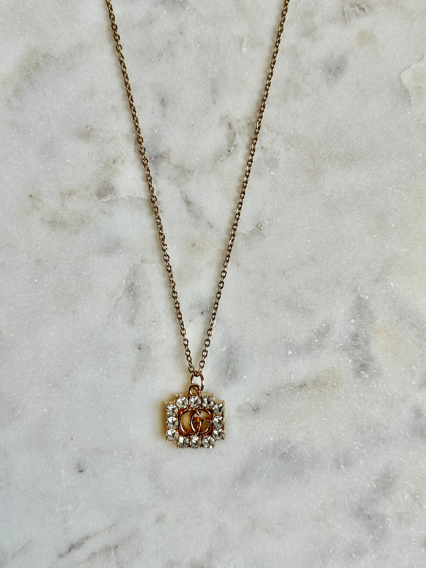 Gucci rhinestone necklace