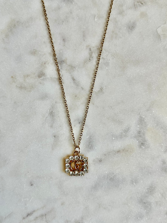 Gucci rhinestone necklace