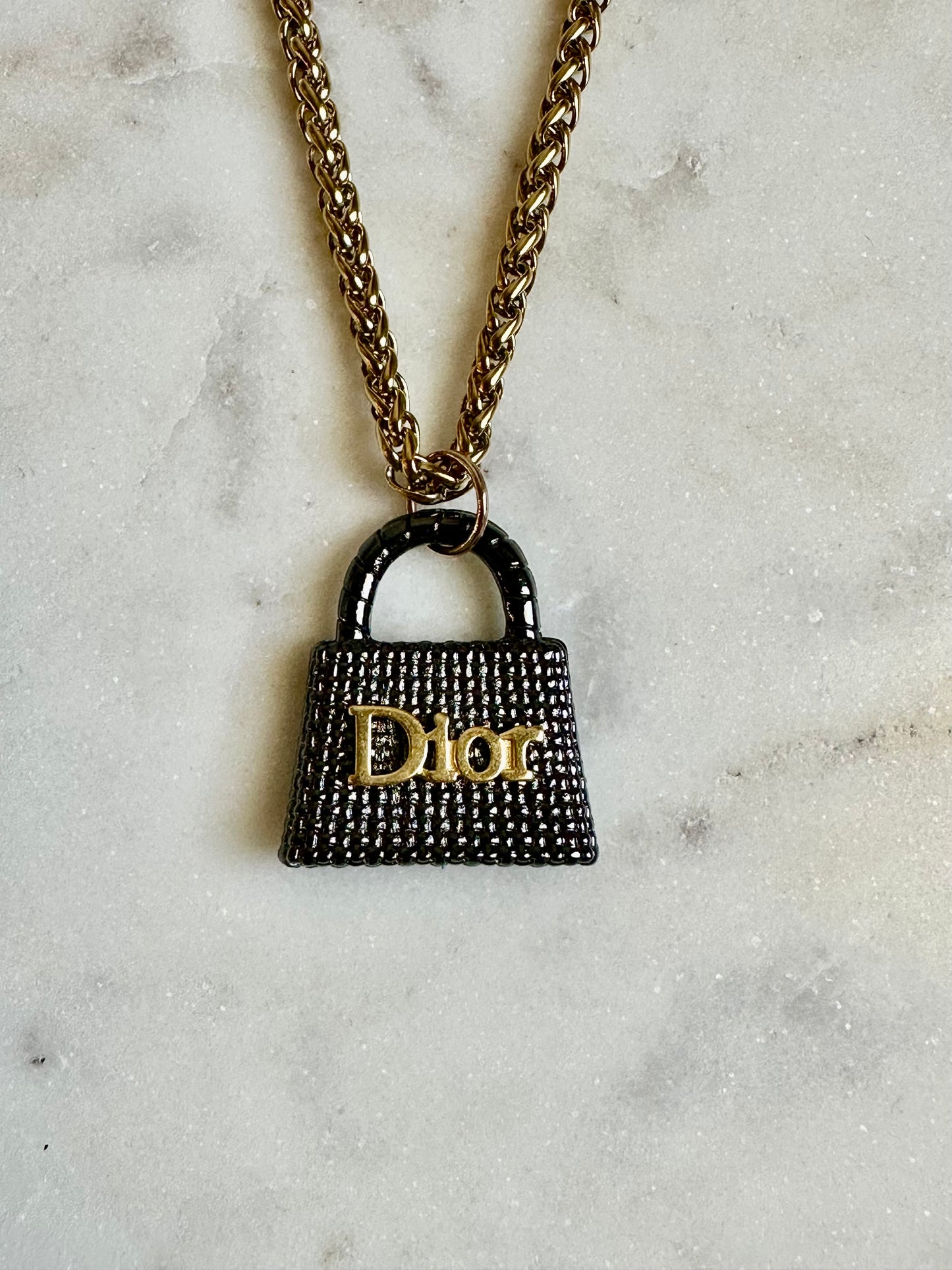 Dior black/gold necklace