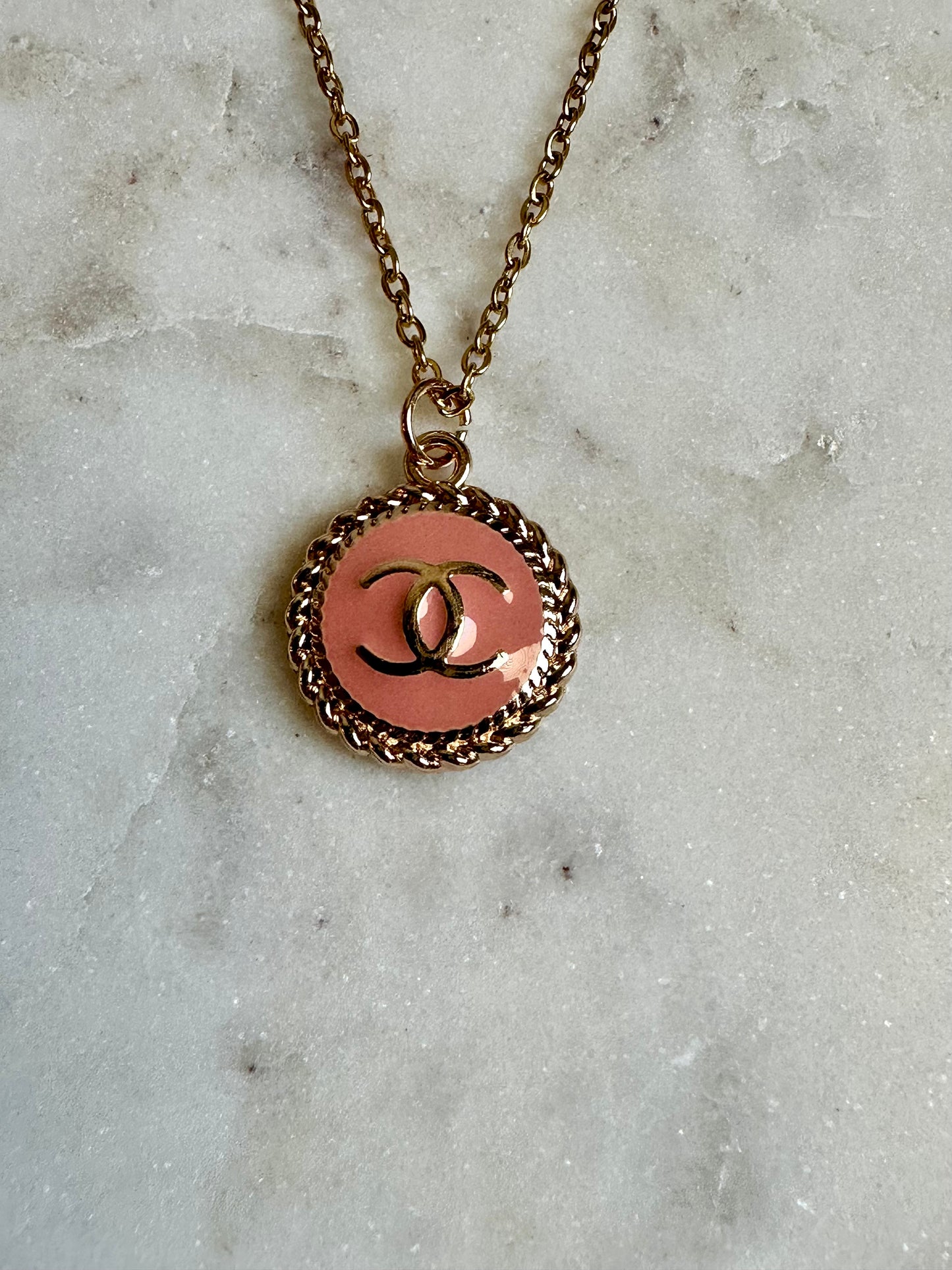 CC pink/peach necklace