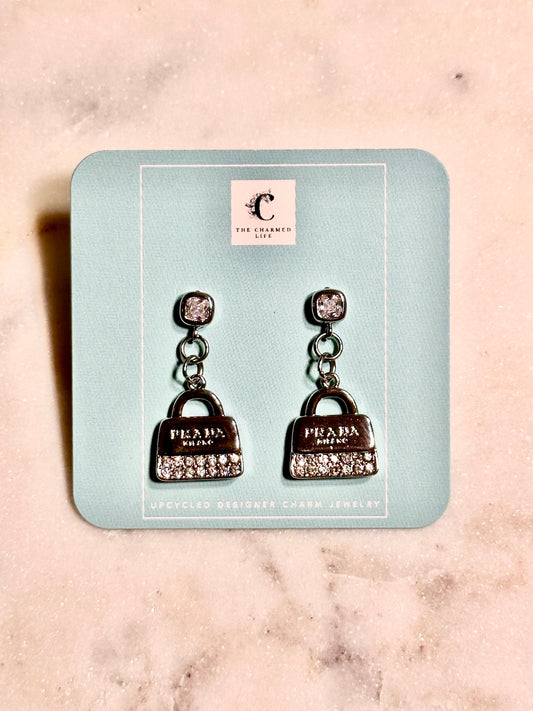 Prada purse earrings