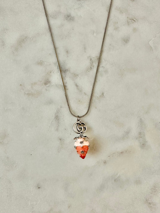 Gucci strawberry necklace