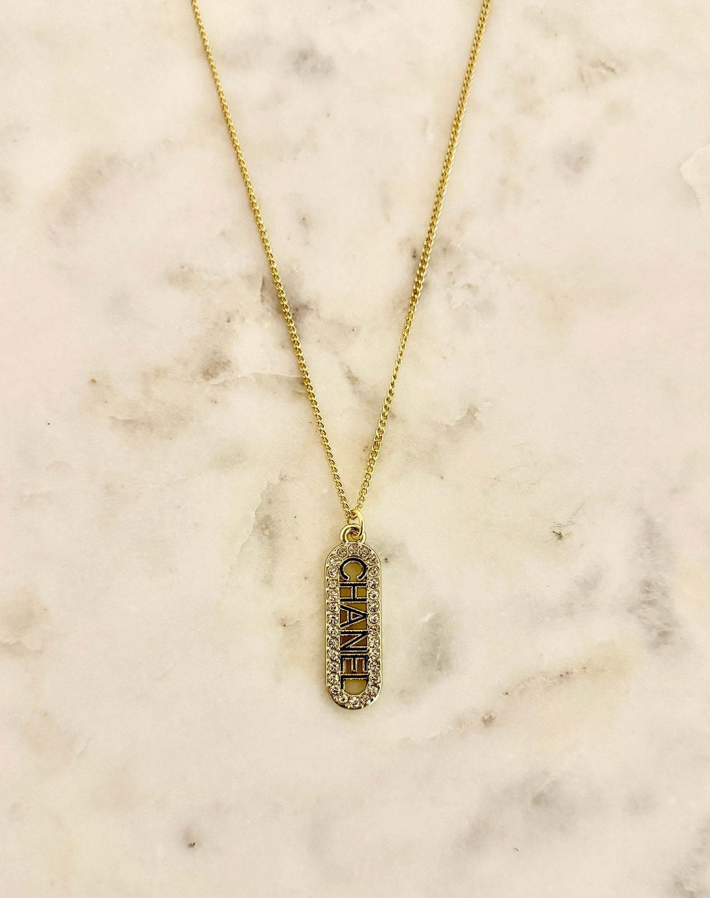 CC rhinestone necklace