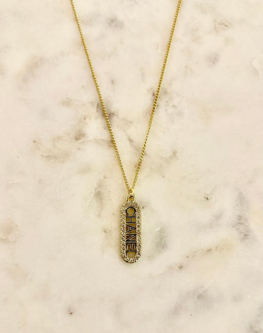 CC rhinestone necklace