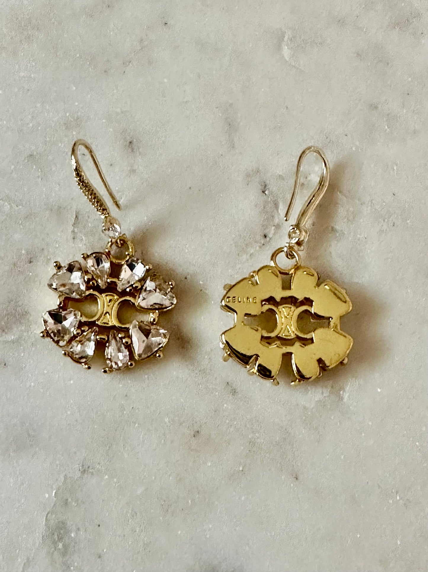 Celine rhinestone earrings