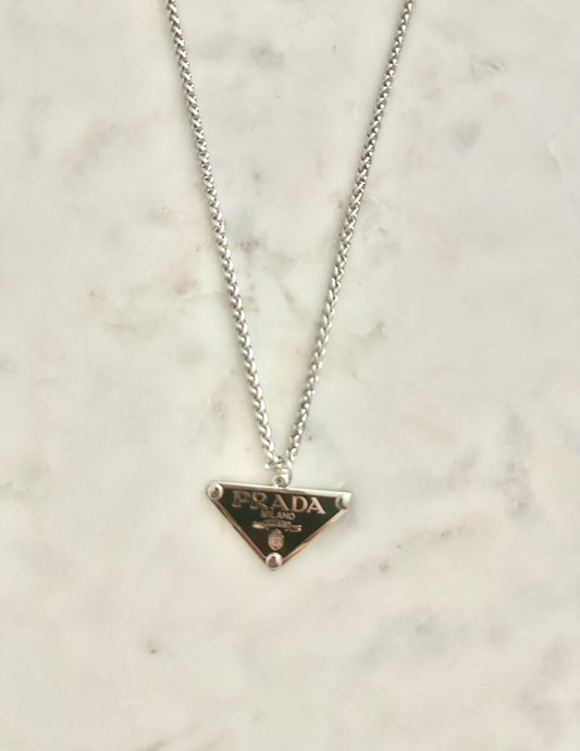 Prada black/silver necklace