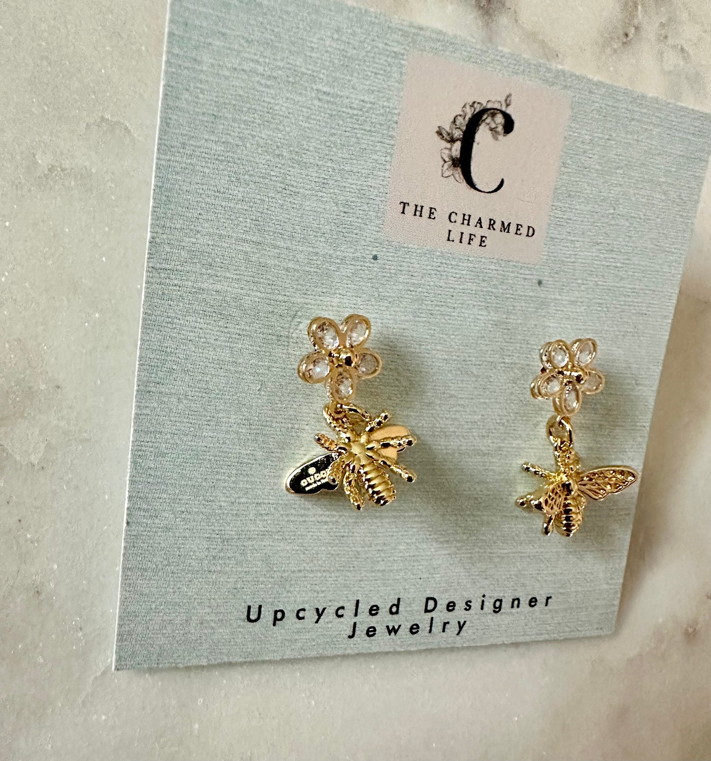 Gucci Bee flower earrings