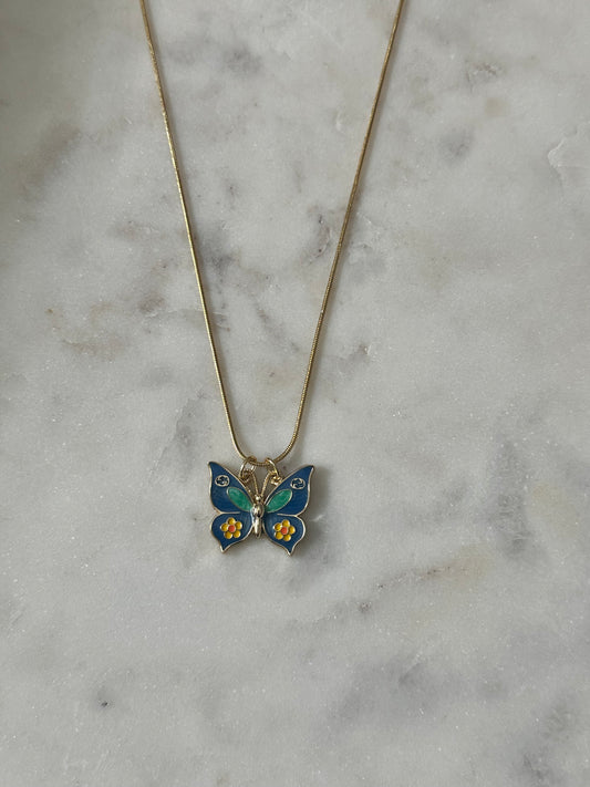 Gucci butterfly necklace