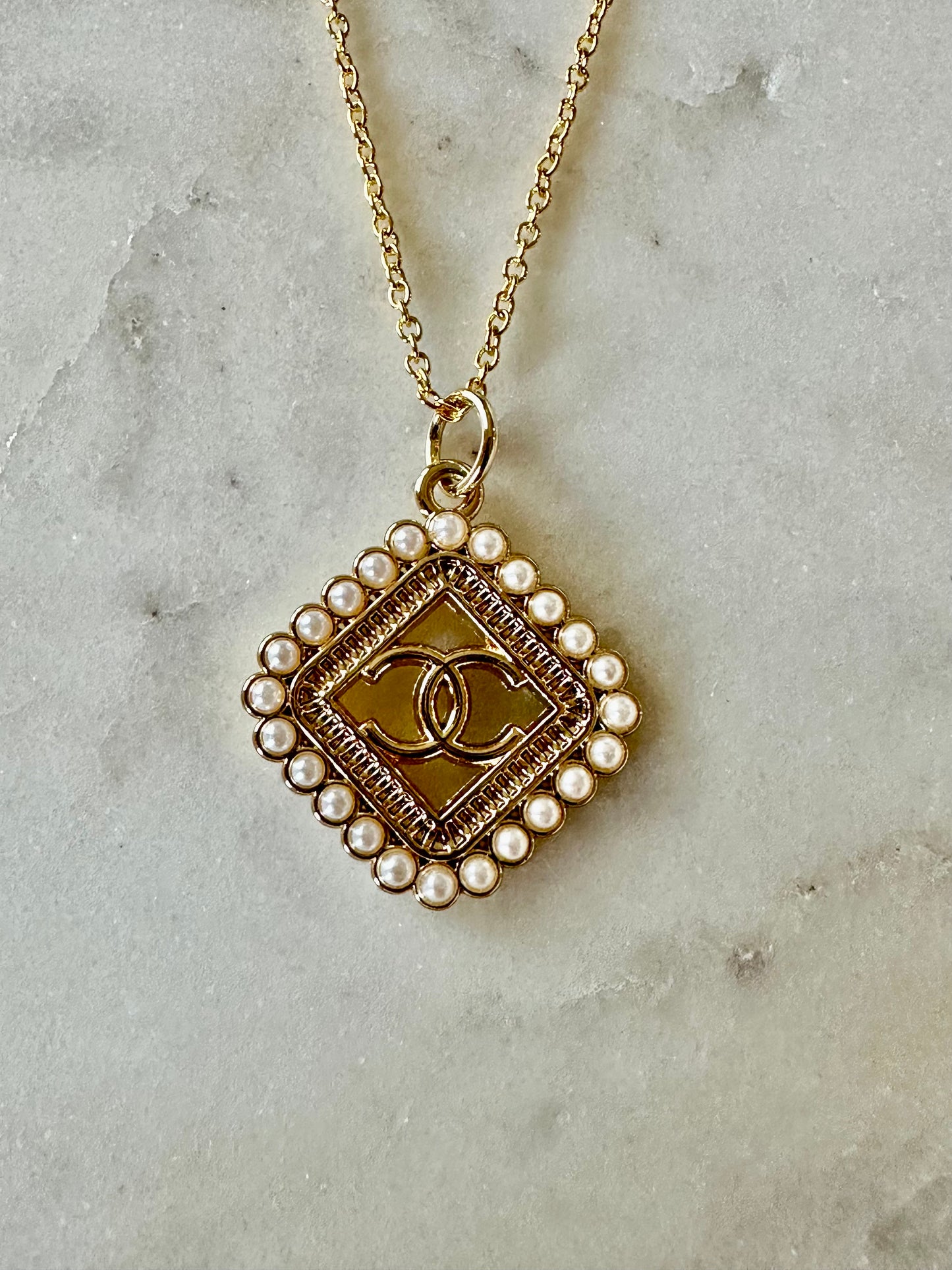 CC pearl necklace