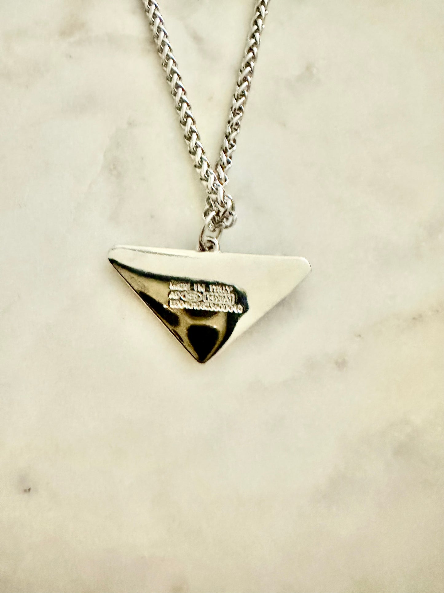 Prada black/silver necklace