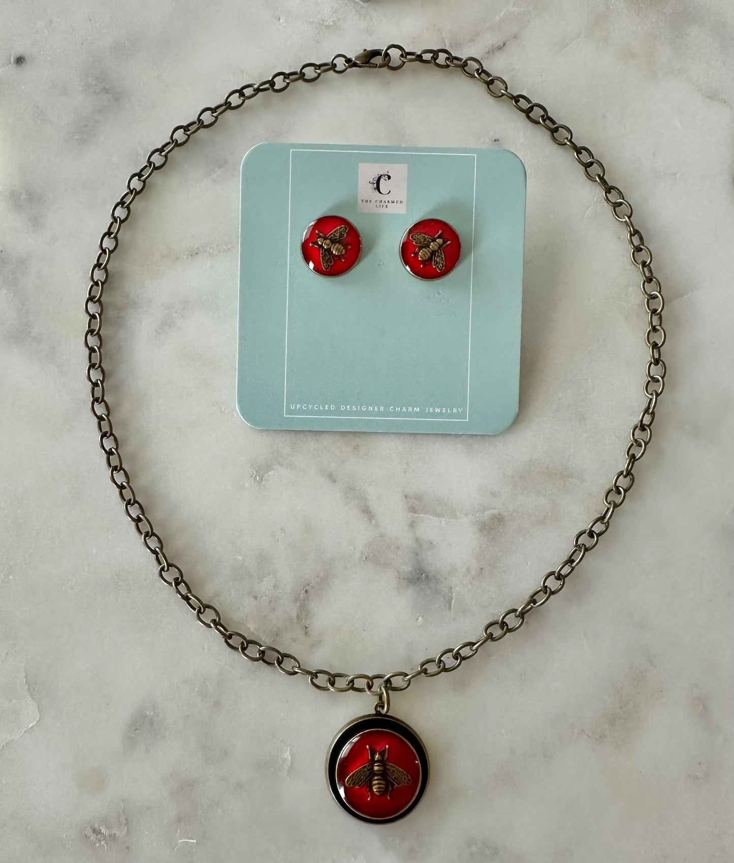 Gucci red bee set