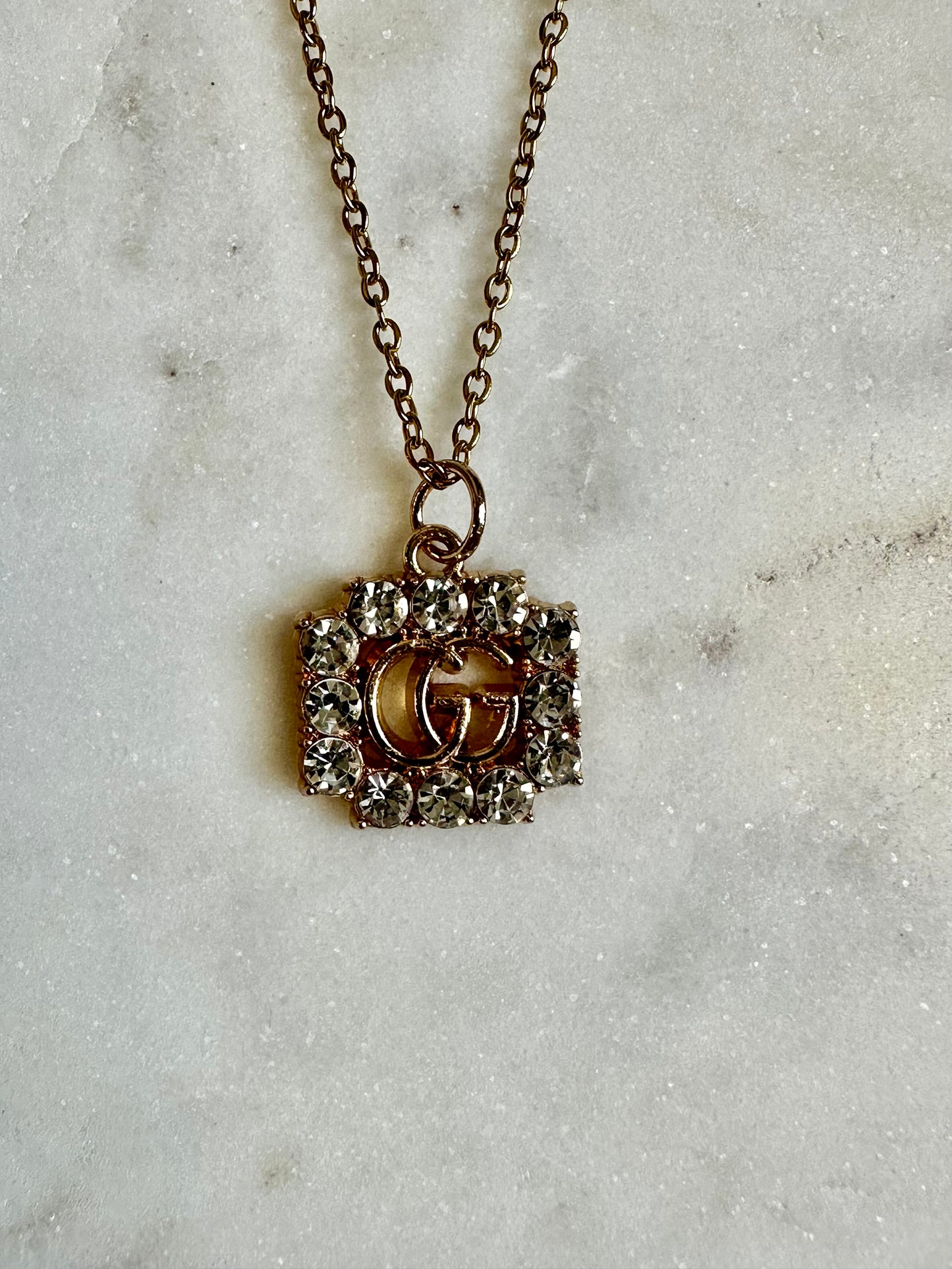 Gucci rhinestone necklace