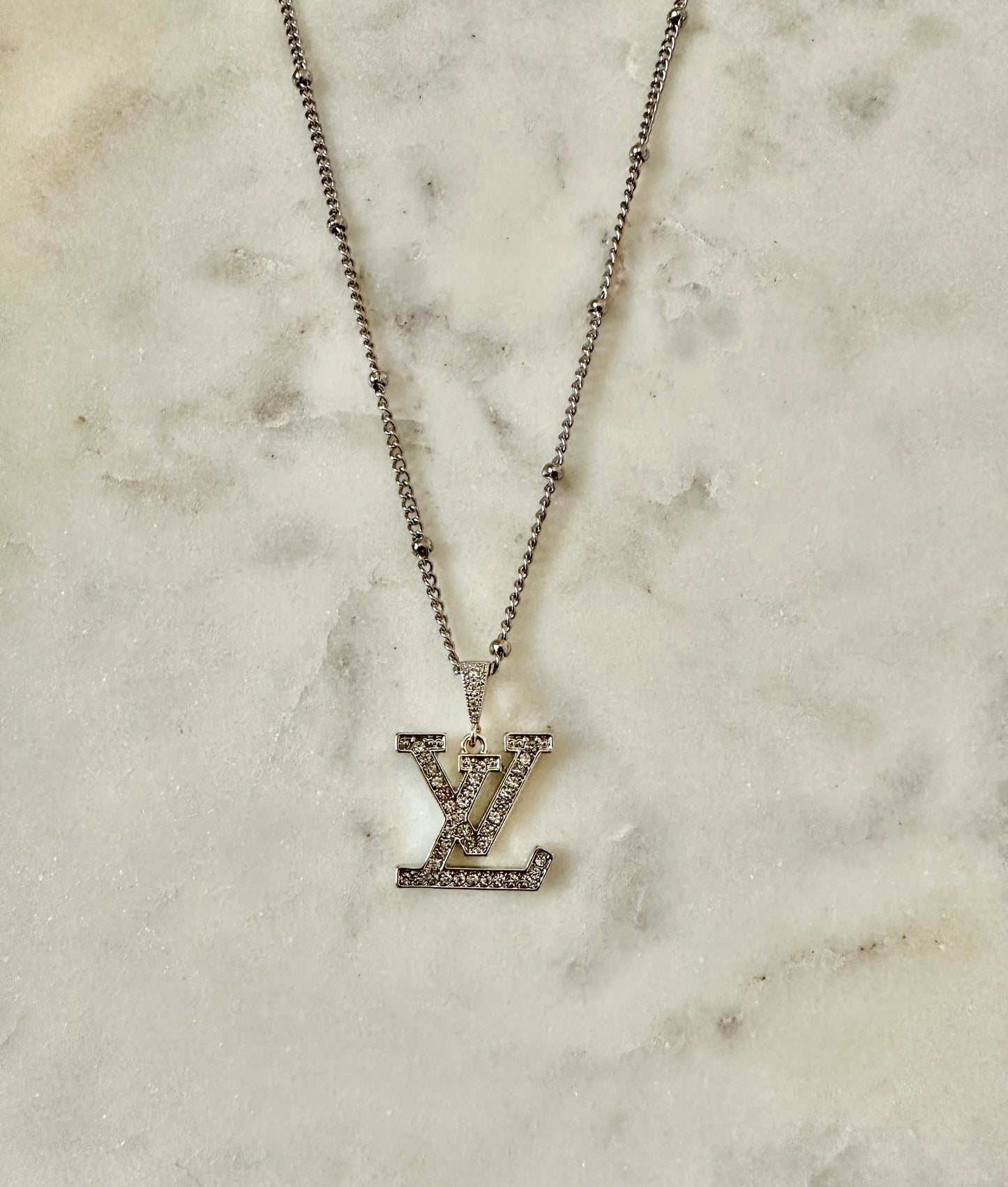 LV Rhinestone necklace