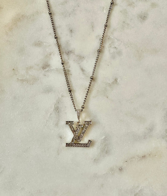 LV Rhinestone necklace