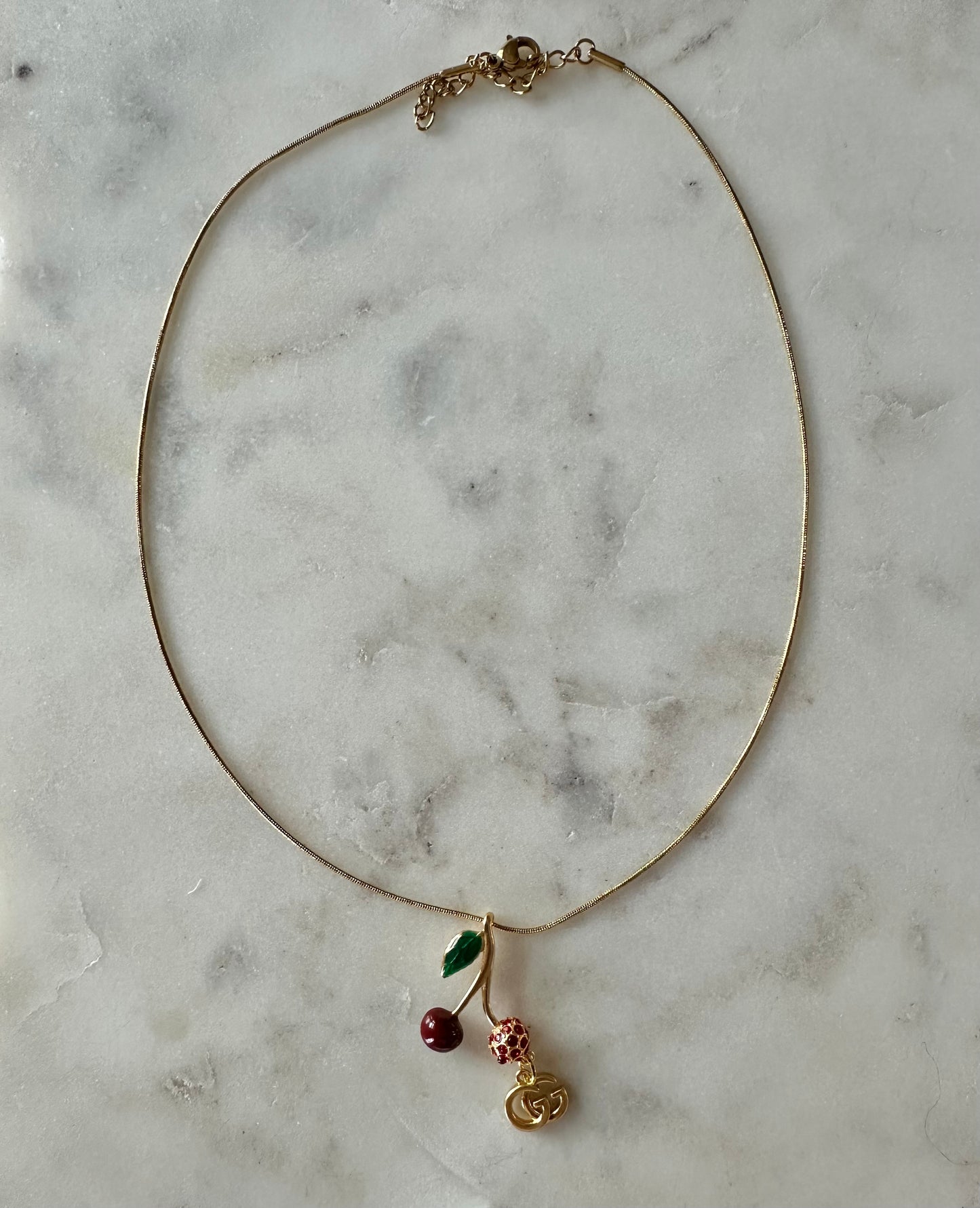 Gucci cherry necklace