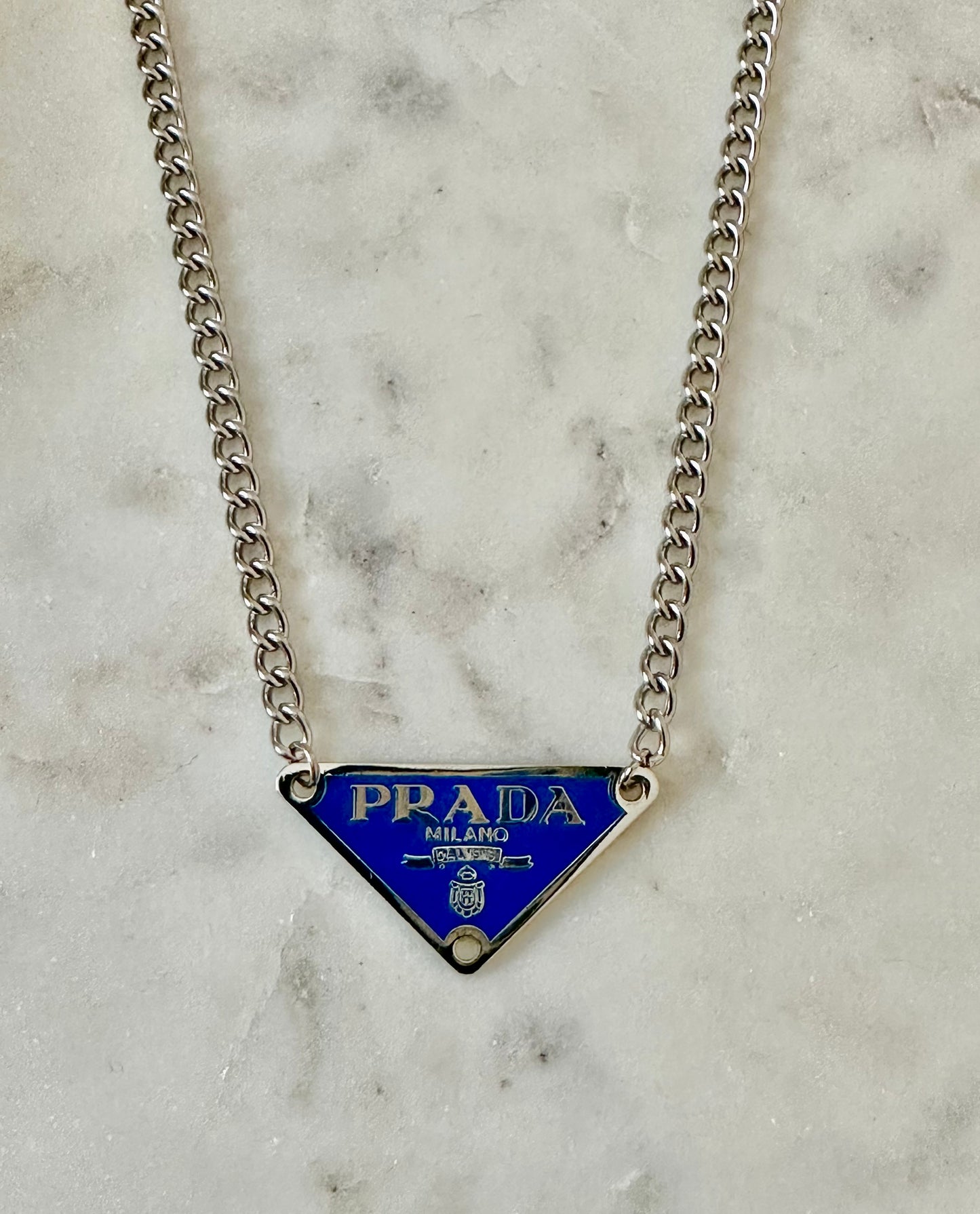 Prada Blue necklace