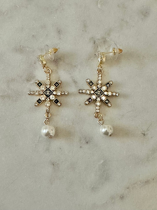 CC starburst earrings