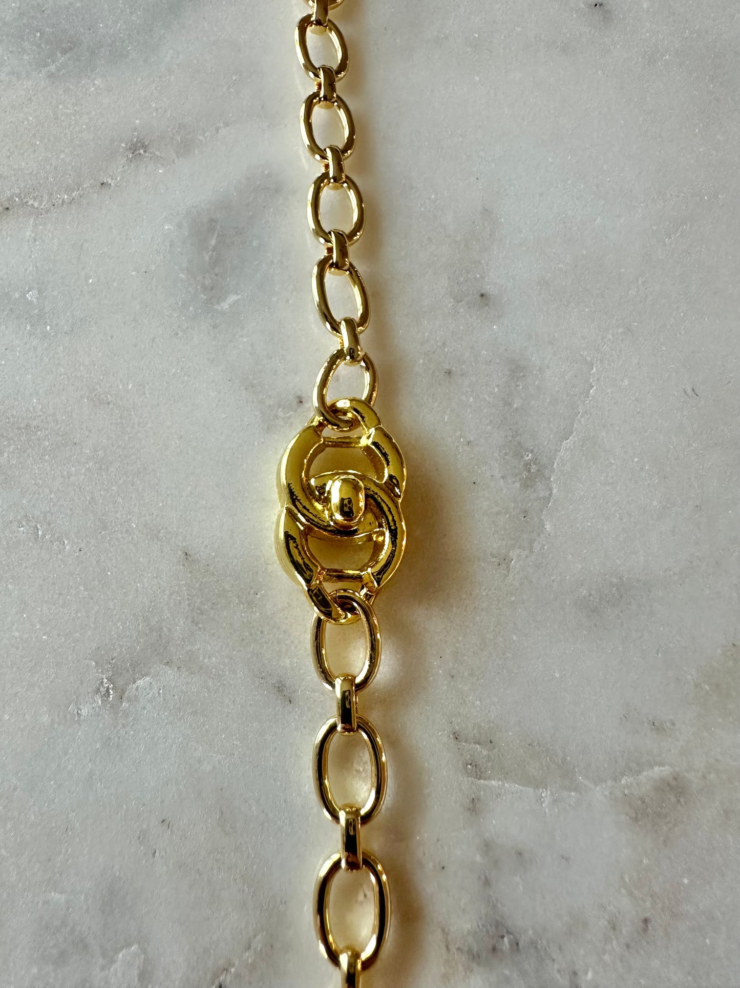 CC gold turn lock bracelet 6.5”