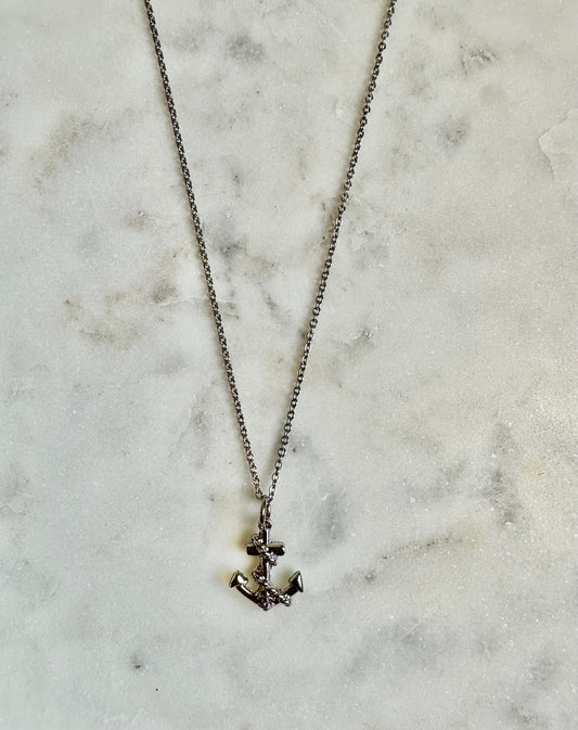 CC anchor necklace