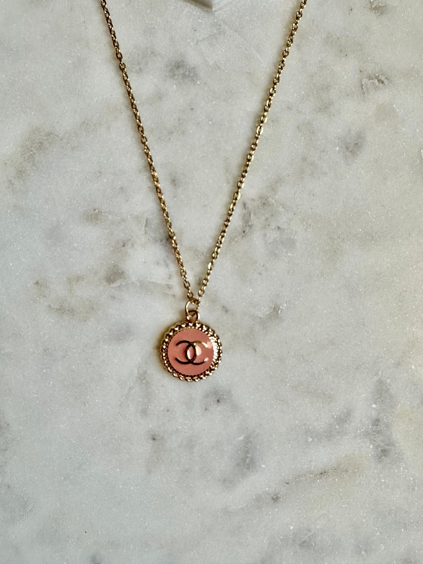 CC pink/peach necklace