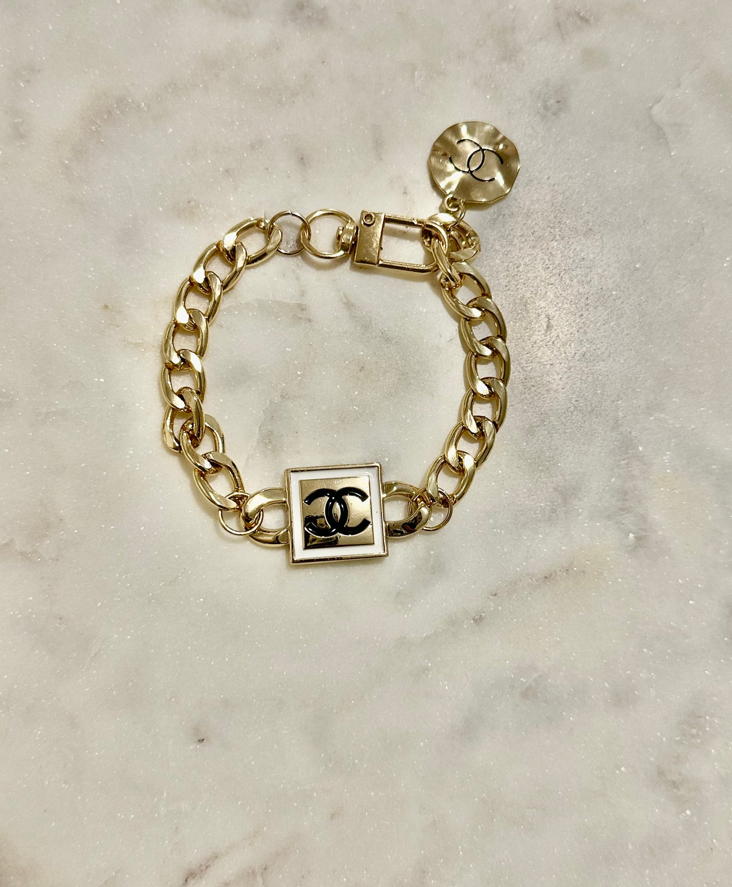 CC white and black bracelet